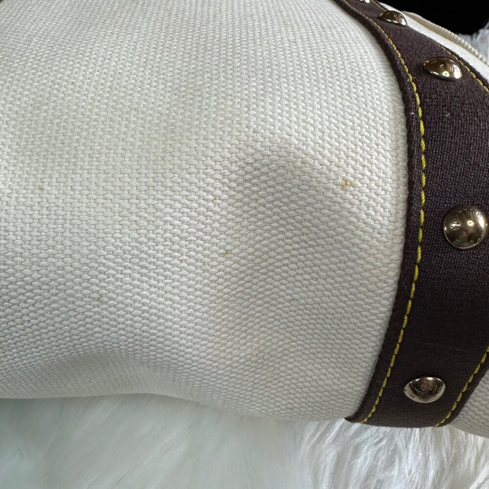 Authentic Louis Vuitton Antigua Cabas MM Canvas Tote Bag - Picture 11 of 16